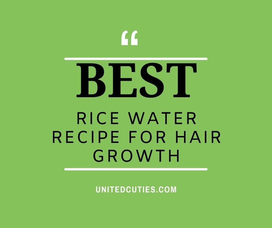 HOW TO MAKE RICE WATER HAIR WASH FOR HAIR GROWTH