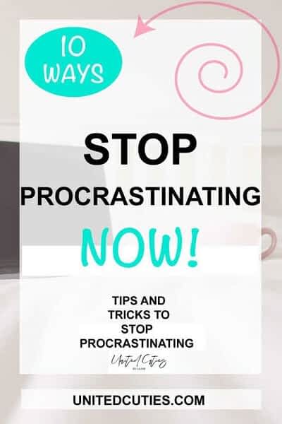 how to stop procrastinating pinterest